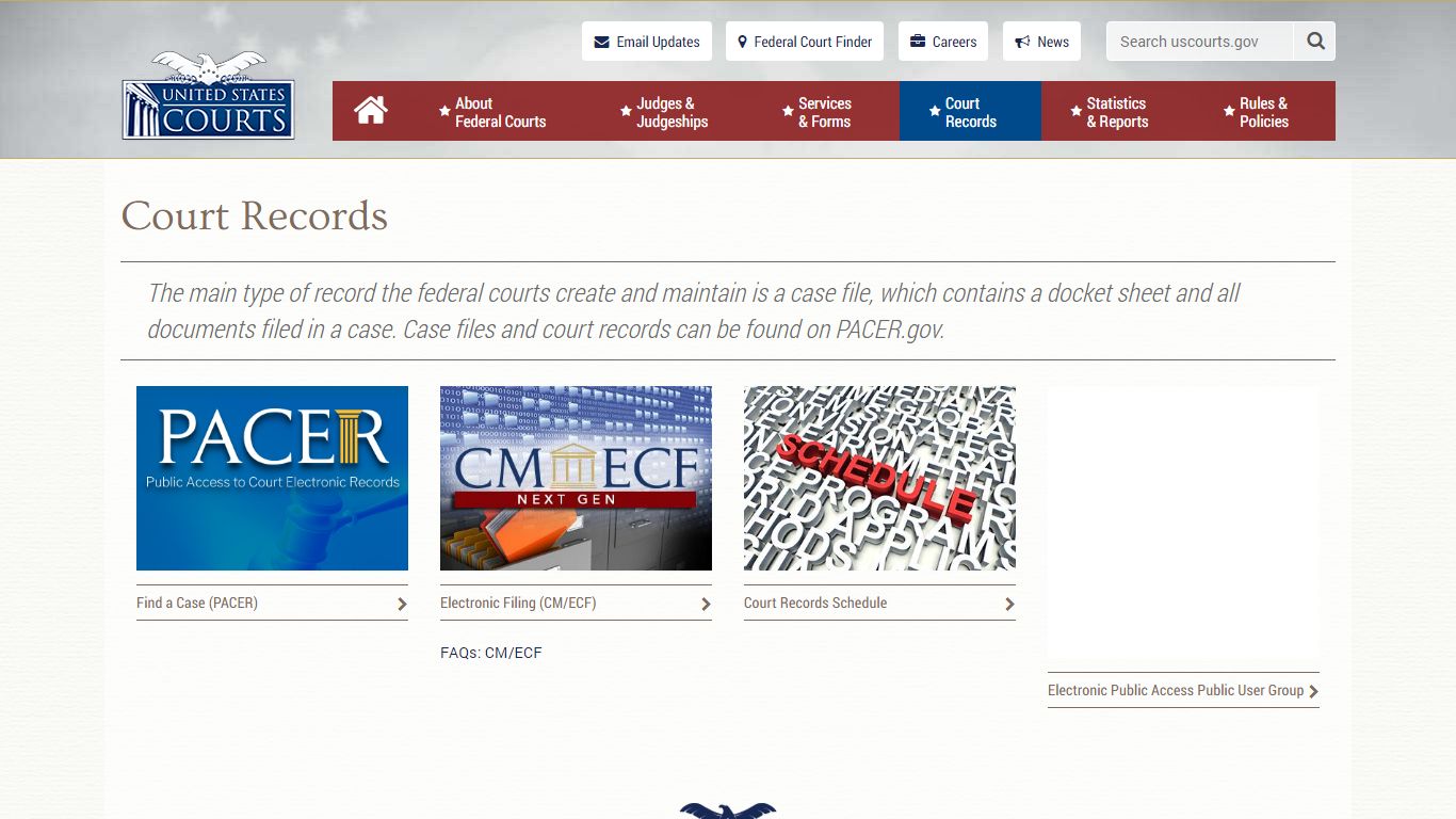 Court Records | United States Courts